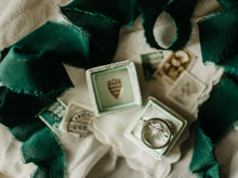 Load image into Gallery viewer, Wildwood, Green Crepe de Chine Ribbon