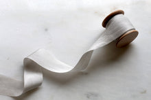 Load image into Gallery viewer, Fog, narrow grey silk ribbon