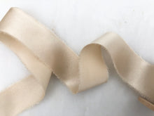 Load image into Gallery viewer, Charmeuse Silk Ribbon, Crème Brûlée