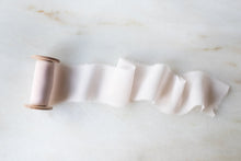 Load image into Gallery viewer, Pale Rose, Silk Chiffon Ribbon