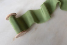 Load image into Gallery viewer, Moss, Crepe de Chine ribbon