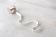 Load image into Gallery viewer, White, narrow silk ribbon