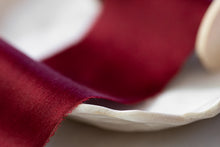 Load image into Gallery viewer, Charmeuse Silk Ribbon, Cranberry