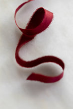 Load image into Gallery viewer, Charmeuse Silk Ribbon, Cranberry