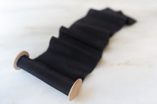 Load image into Gallery viewer, Raven, Black Crepe de Chine Ribbon