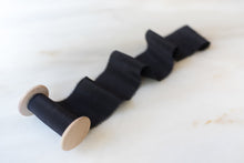 Load image into Gallery viewer, Raven, Black Crepe de Chine Ribbon