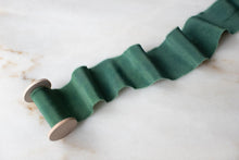 Load image into Gallery viewer, Wildwood, Green Crepe de Chine Ribbon