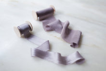 Load image into Gallery viewer, Heather, silk crepe de chine ribbon