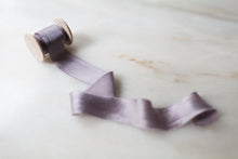 Load image into Gallery viewer, Heather, silk crepe de chine ribbon