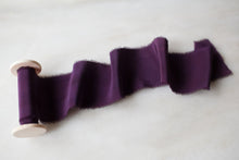 Load image into Gallery viewer, Maeve, violet crepe de chine ribbon