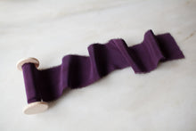 Load image into Gallery viewer, Maeve, violet crepe de chine ribbon