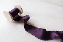 Load image into Gallery viewer, Maeve, violet crepe de chine ribbon