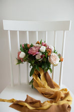 Load image into Gallery viewer, Goldenrod, silk crepe de chine ribbon