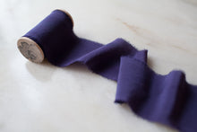 Load image into Gallery viewer, Night, Purple Crepe de Chine Ribbon
