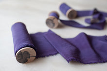 Load image into Gallery viewer, Night, Purple Crepe de Chine Ribbon