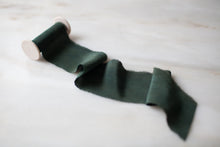 Load image into Gallery viewer, Wildwood, Green Crepe de Chine Ribbon