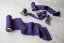 Load image into Gallery viewer, Night, Purple Crepe de Chine Ribbon