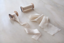 Load image into Gallery viewer, Champagne, cream crepe de chine ribbon
