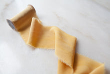 Load image into Gallery viewer, Goldenrod, silk crepe de chine ribbon