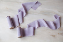 Load image into Gallery viewer, Lilac, crepe de chine ribbon