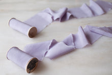 Load image into Gallery viewer, Lilac, crepe de chine ribbon