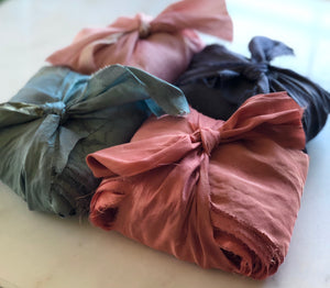 25 Yard Bundles Wide Recycled Silk Sari Ribbon