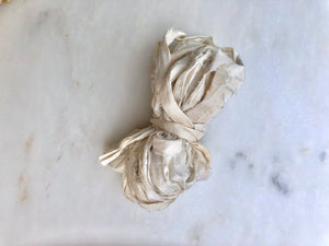 Upcycled Silk Sari Ribbon
