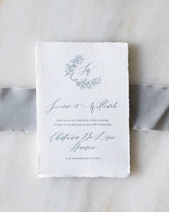 Fog, Grey Silk Ribbon