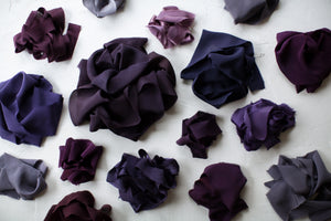 Maeve, violet crepe de chine ribbon