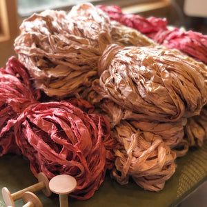 50 yard Bundles Recycled Silk Sari Ribbon