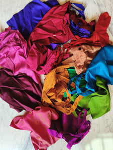 Upcycled Silk Sari Tote Bags