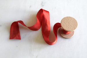 Sedona, sandstone red silk ribbon