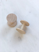 Load image into Gallery viewer, Wooden Spools, handmade + minimalist