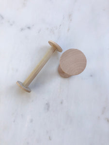 Wooden Spools, handmade + minimalist
