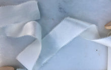 Load image into Gallery viewer, Charmeuse Silk Ribbon, White