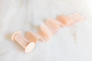 Bondi Peach Silk Ribbon