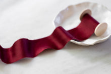 Load image into Gallery viewer, Charmeuse Silk Ribbon, Cranberry