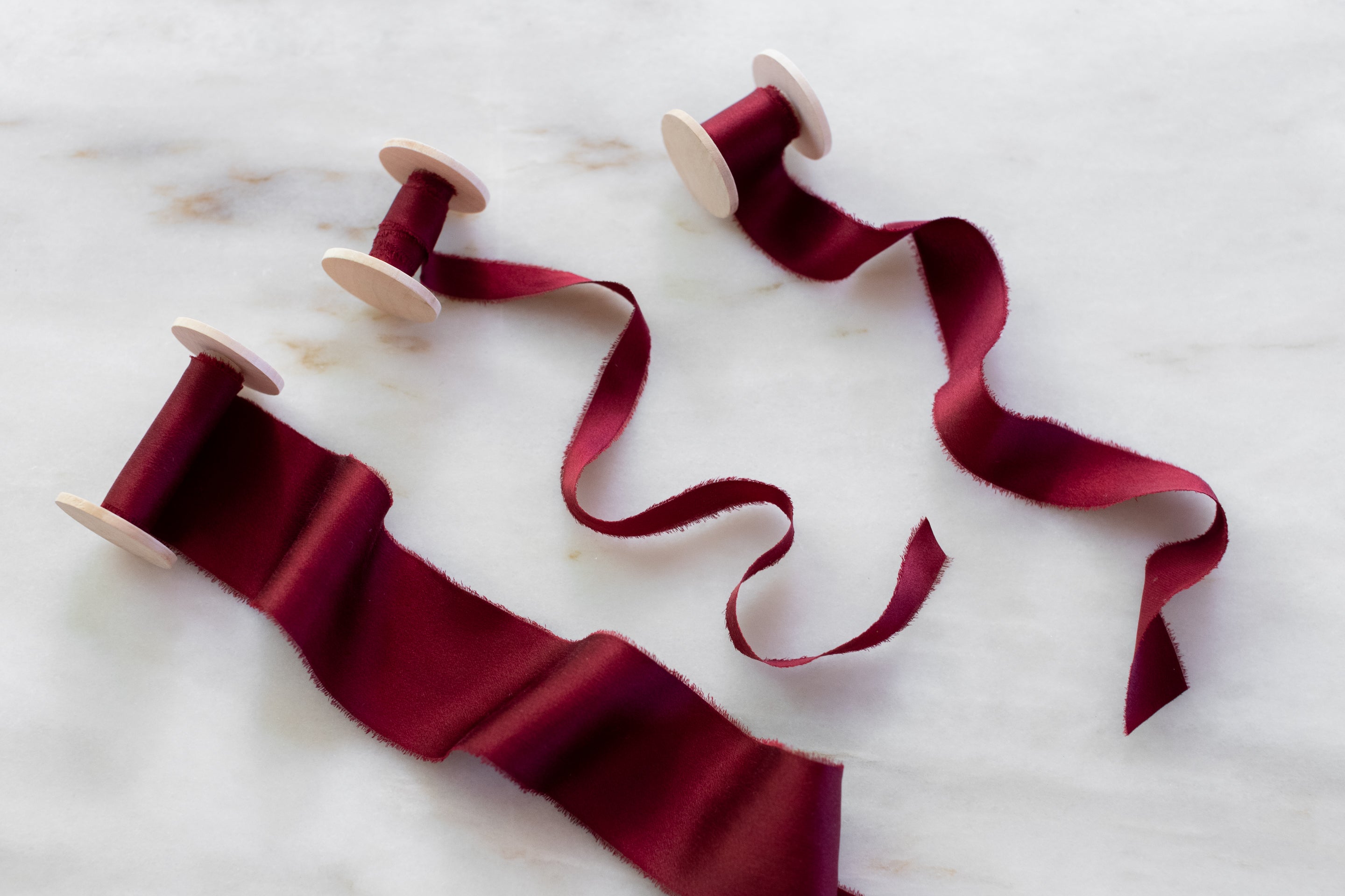 Burgundy Silk Ribbon