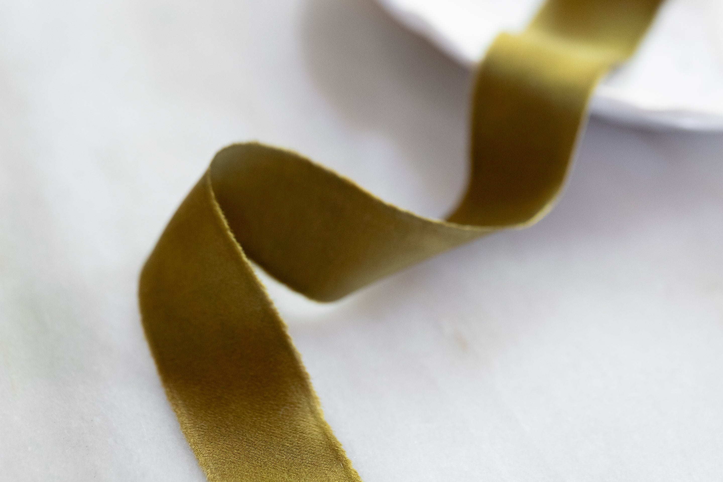 {NEW} Olive Silk Ribbon / read full description
