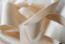 Load image into Gallery viewer, Charmeuse Silk Ribbon, Meringue