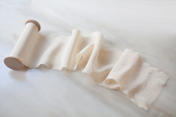 Meringue, cream silk crepe de chine