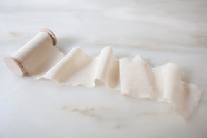 Meringue, cream silk crepe de chine
