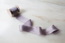 Load image into Gallery viewer, Heather, mauve silk ribbon