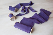 Load image into Gallery viewer, Night, purple silk ribbon
