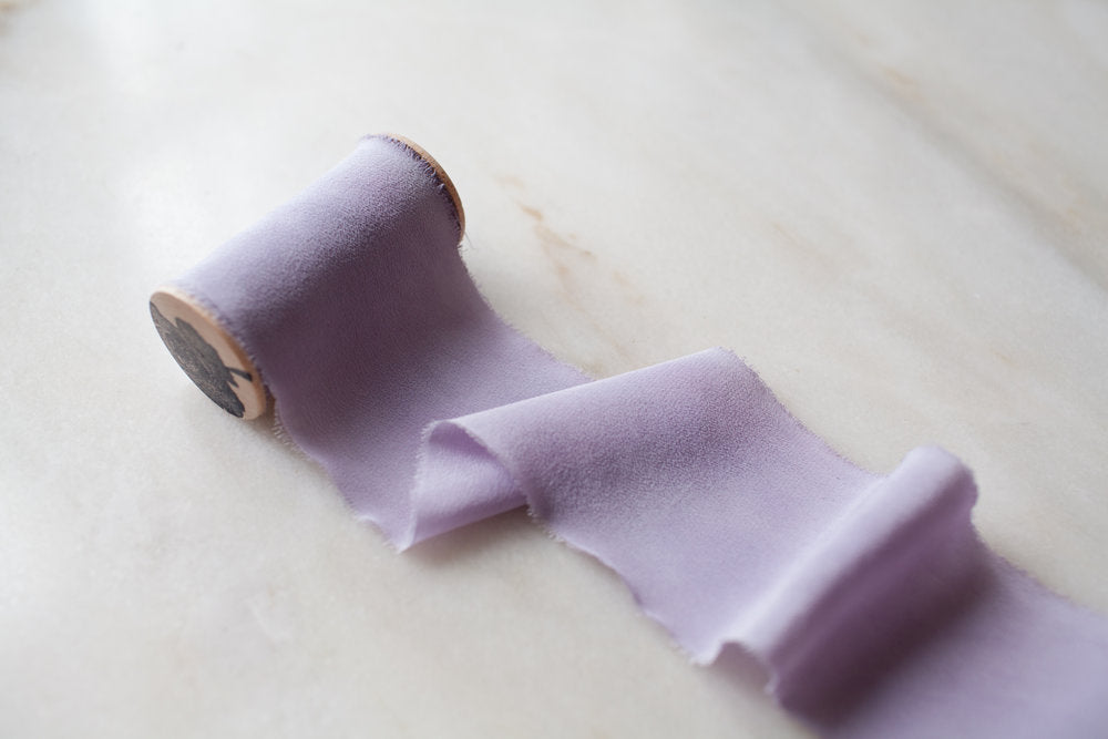 Lilac, Silk Ribbon – Nettle + Silk